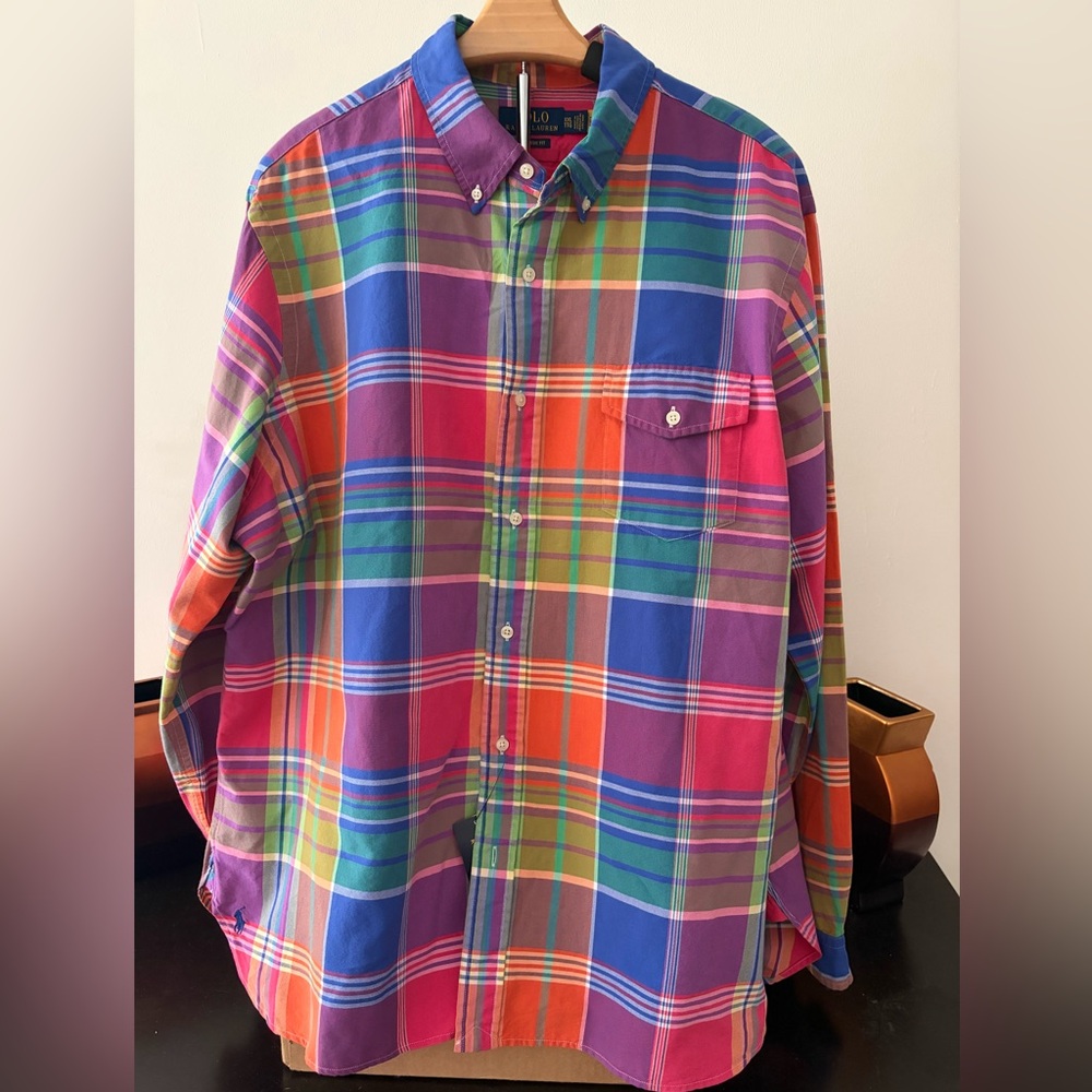 Ralph Lauren Multicolor Plaid Button Down Shirt - Picture 5 of 5